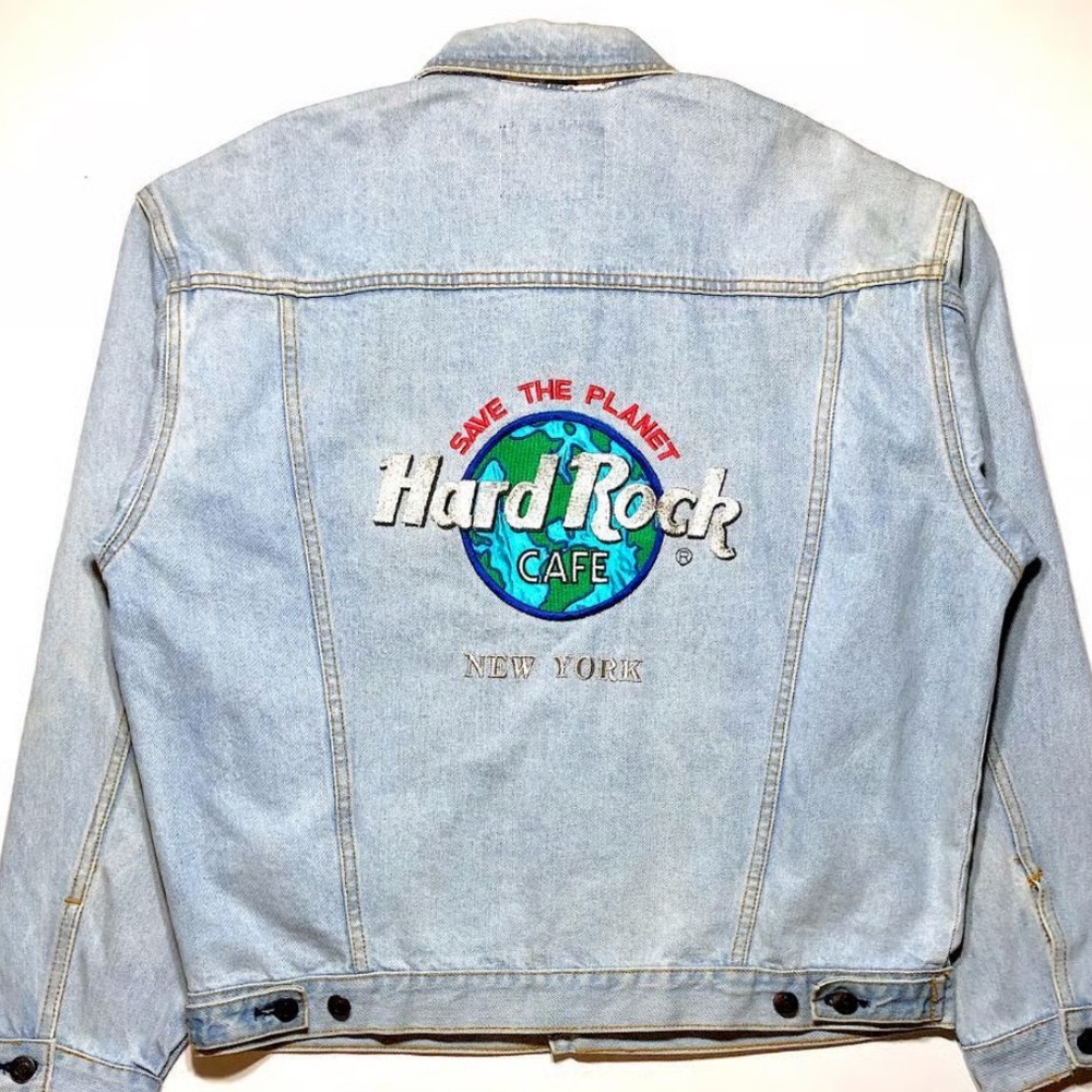 Vintage Hard Rock Cafe ‘New York’ Embroidered Denim Jacket